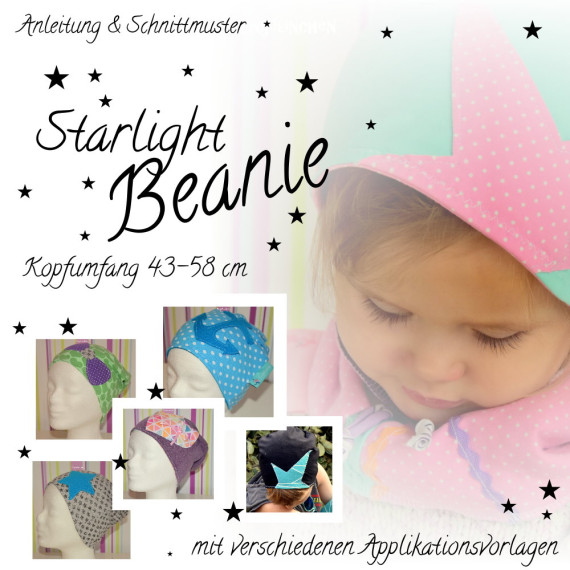 E-Book - Starlight Beanie KU 43 - 58 cm - Engelinchen Design